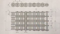 40-4_<font color='red'>08A-4</font>_多排鏈條<font color='red'>08A-4</font>規格