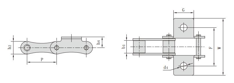 <font color='red'>S52L</font>F1K1_S型鋼制農機鏈附件