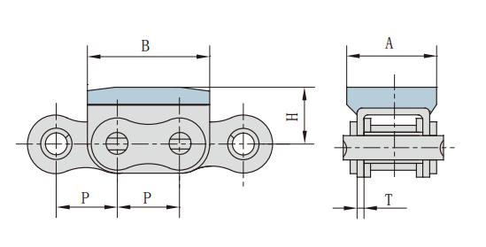 08B-G1F4_<font color='red'>橡膠</font>附板鏈