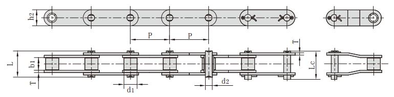 C2080_<font color='red'>C216A</font> 雙節(jié)距輸送鏈 